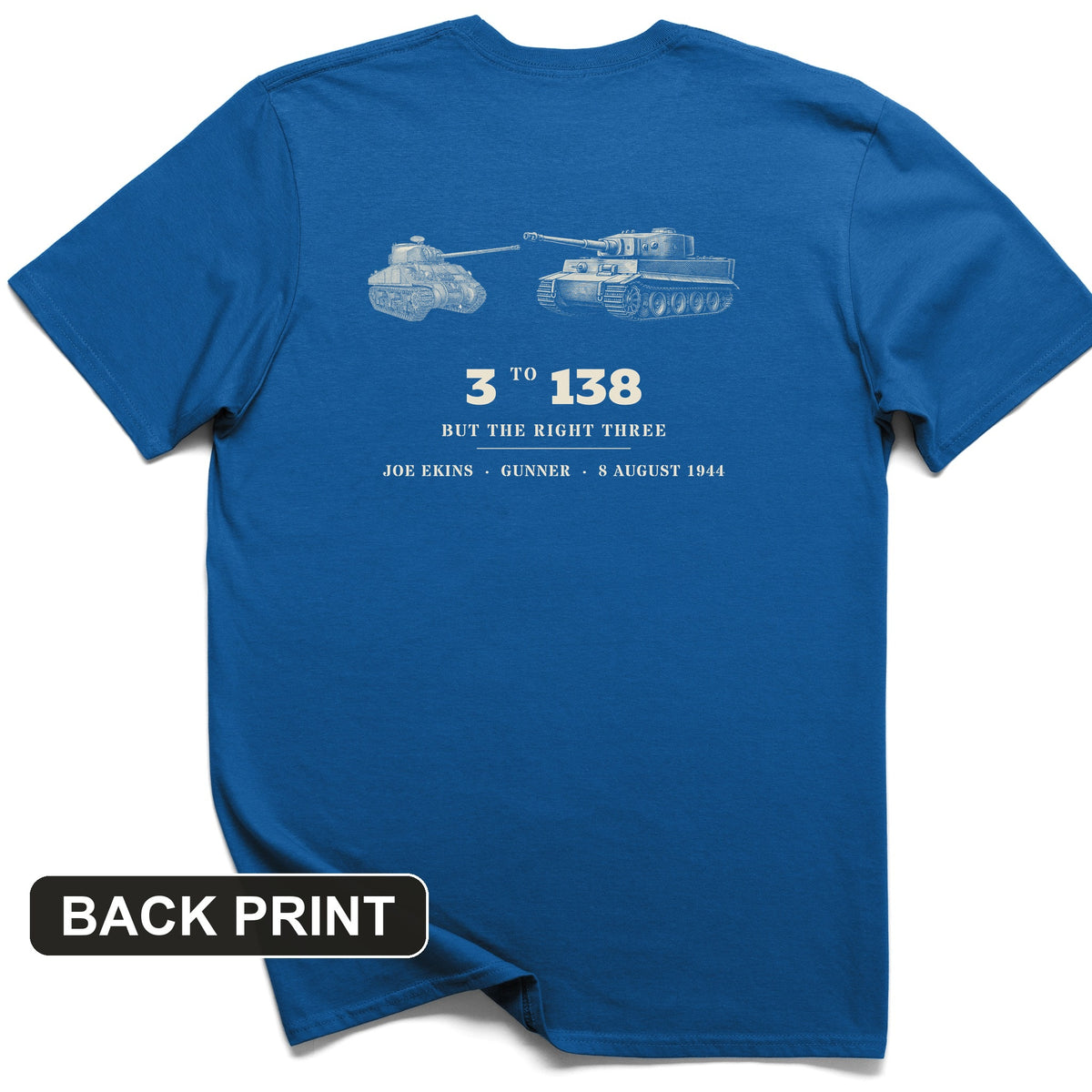 Ekins 138 To 3 Back Print T-Shirt