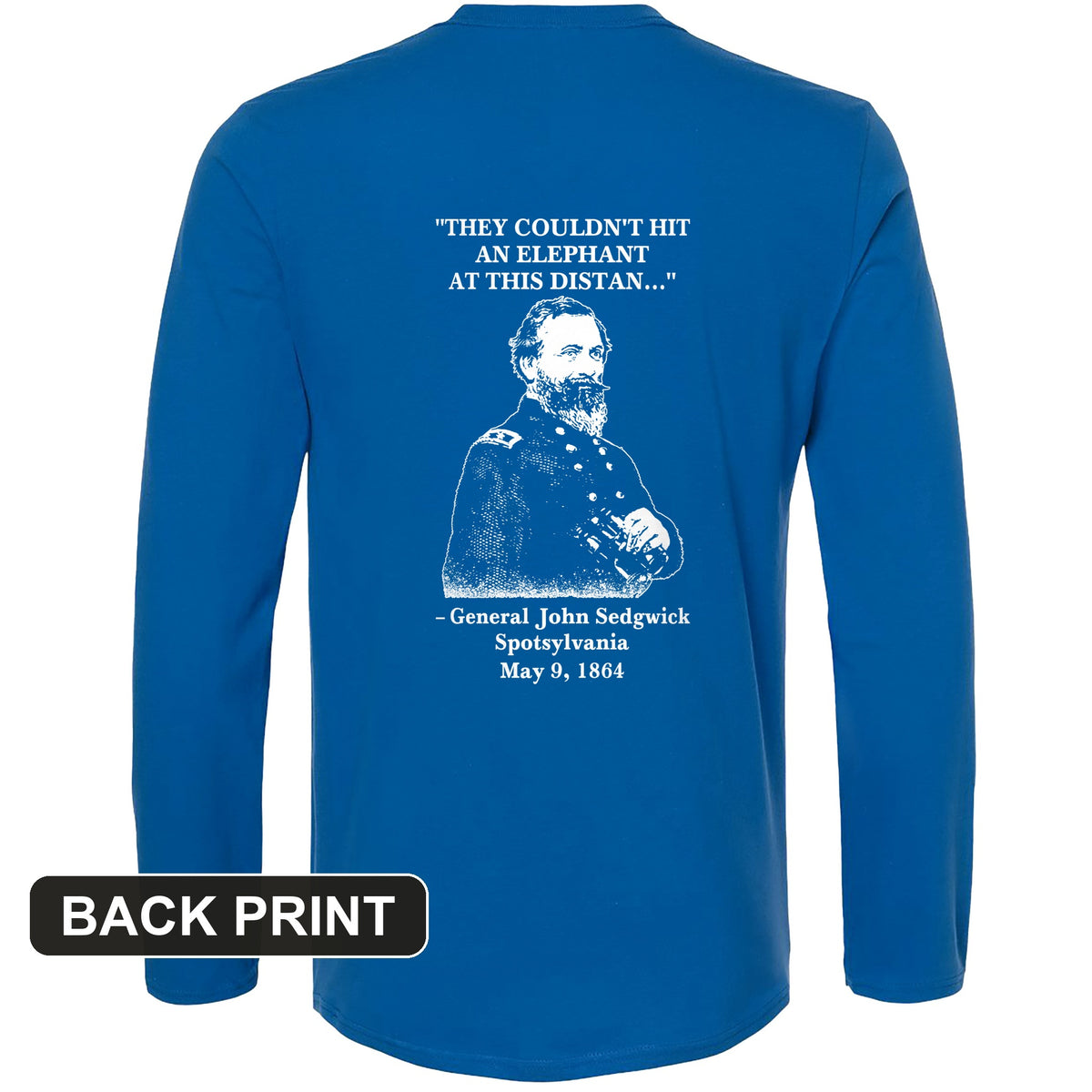 Elephant Back Print Long Sleeve T-Shirt