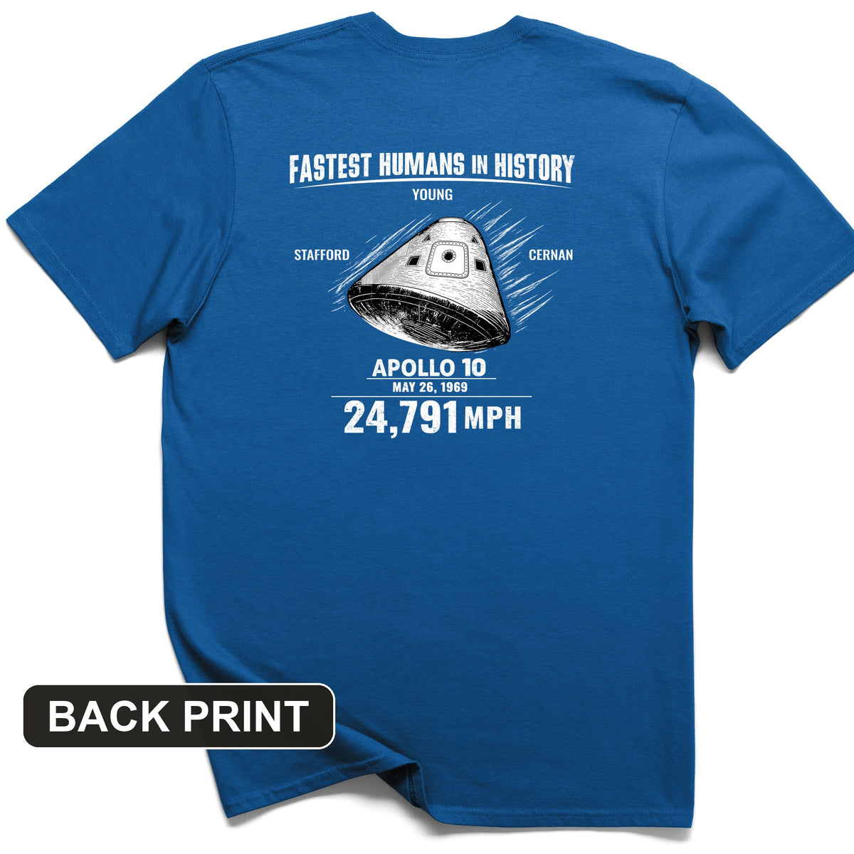 Fastest Humans Back Print T-Shirt