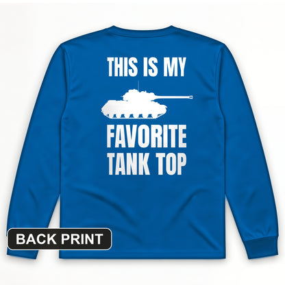 Favorite Tank Top Back Print Long Sleeve T-Shirt