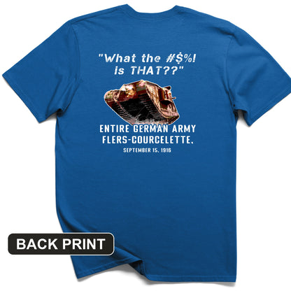 Flers-Courcelette 1916 Back Print T-Shirt