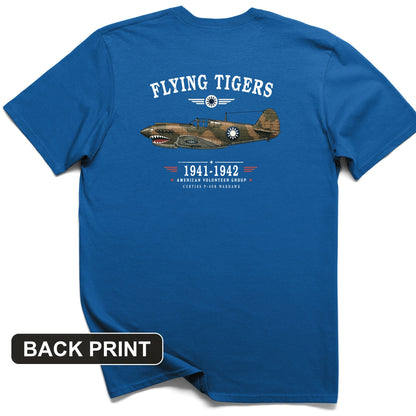 Flying Tigers Back Print T-Shirt