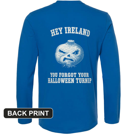 Forgot Your Halloween Turnip Back Print Long Sleeve T-Shirt