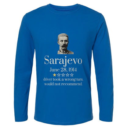 Franz Ferdinand Sarajevo One Star Review Long Sleeve T-Shirt