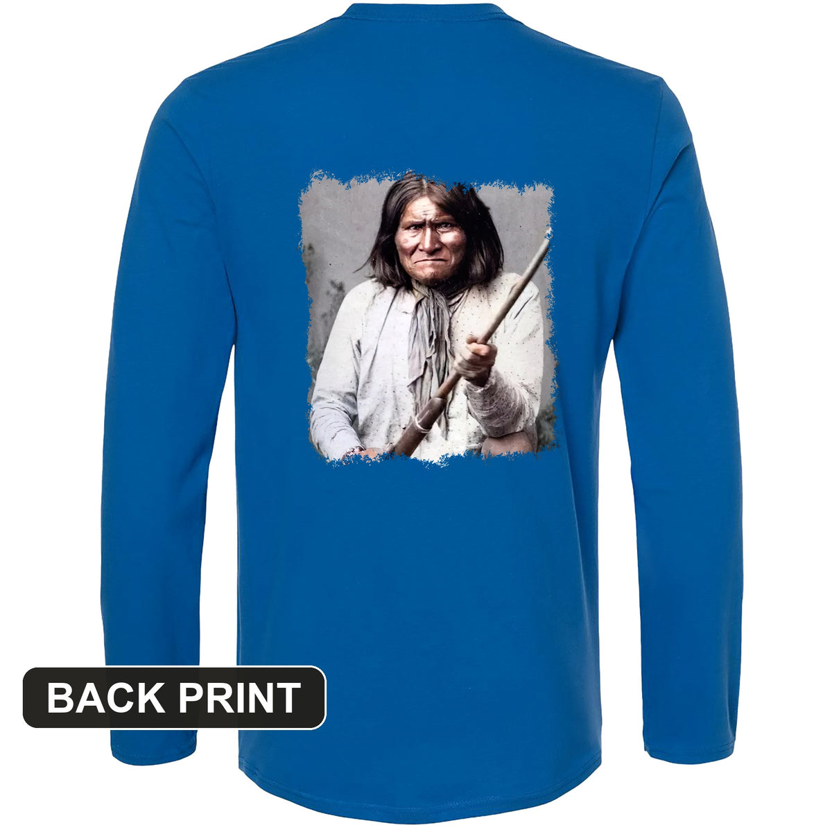Geronimo Back Print Long Sleeve T-Shirt