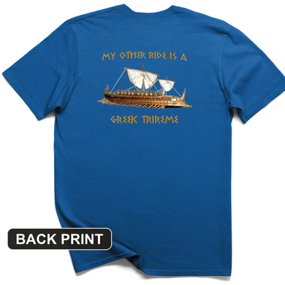 Greek Trireme Back Print T-Shirt