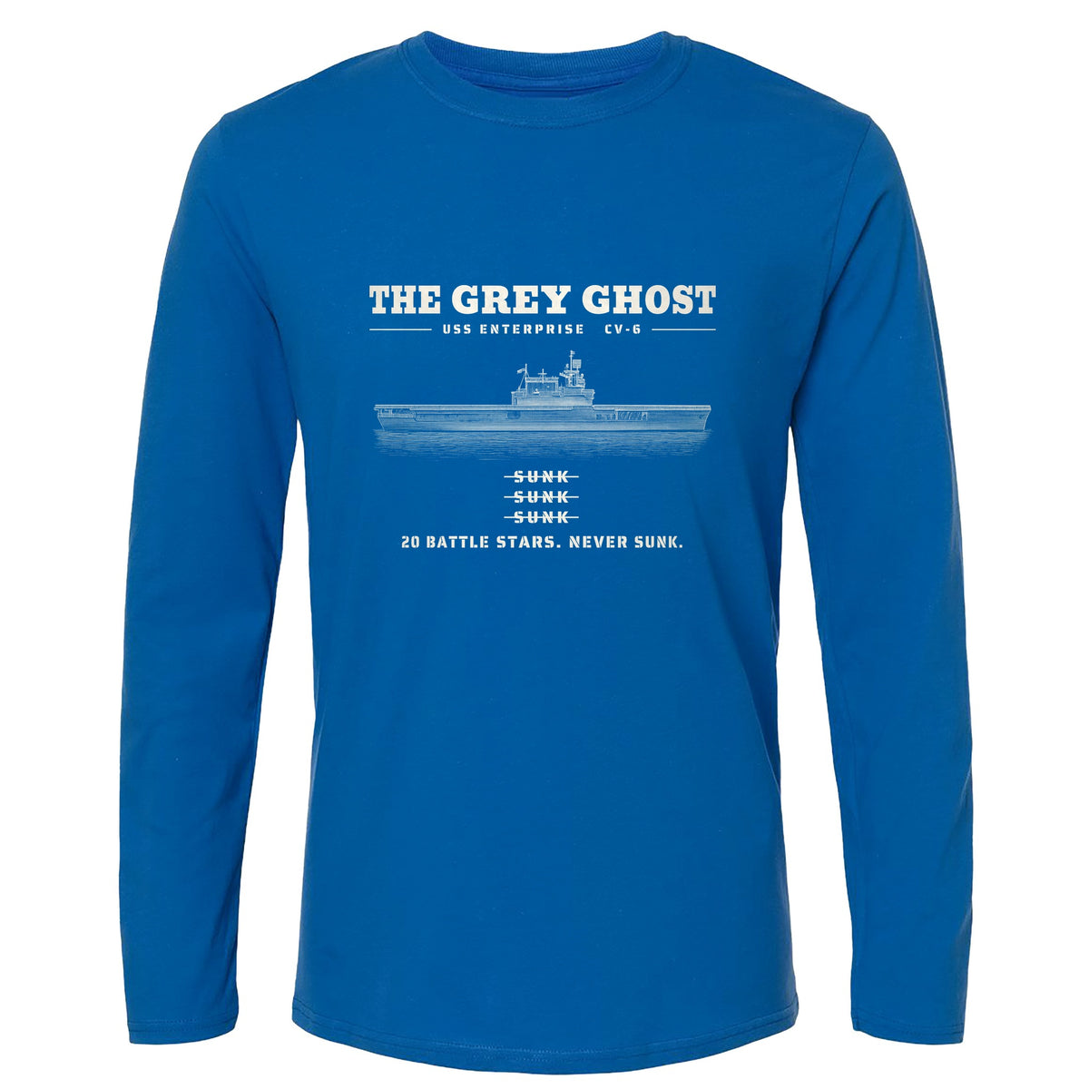 Grey Ghost Long Sleeve T-Shirt