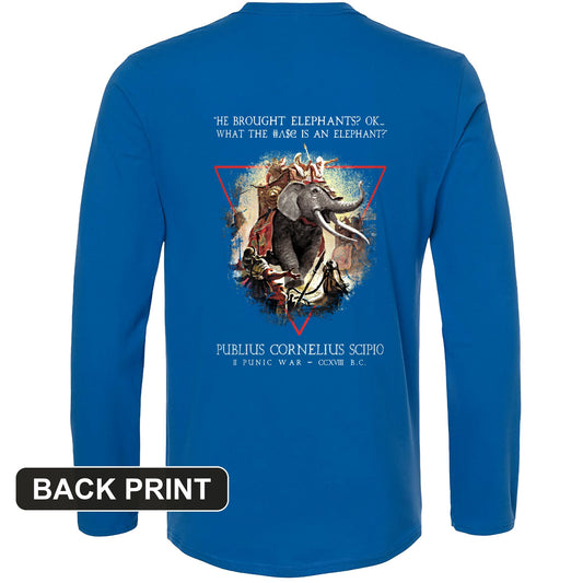 Hannibal Elephants Back Print Long Sleeve T-Shirt