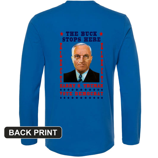 Harry Truman Back Print Long Sleeve T-Shirt