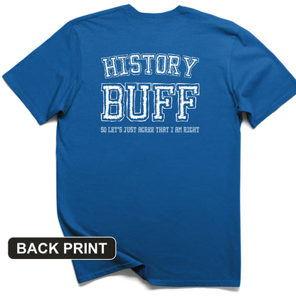 History Buff Back Print T-Shirt