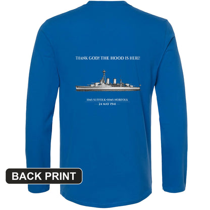 Hood Back Print Long Sleeve T-Shirt