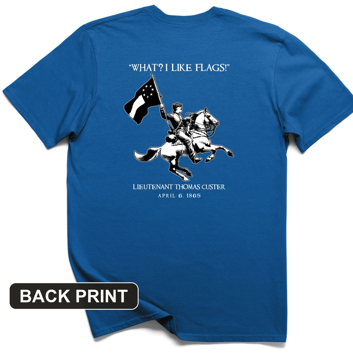 I Like Flags Back Print T-Shirt