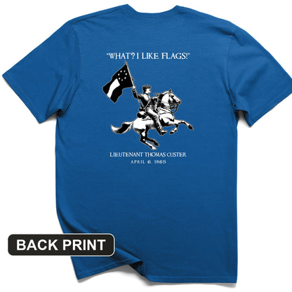 I Like Flags Back Print T-Shirt