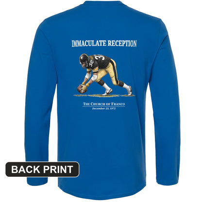 Immaculate Reception Back Print Long Sleeve T-Shirt