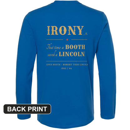 Irony Back Print Long Sleeve T-Shirt
