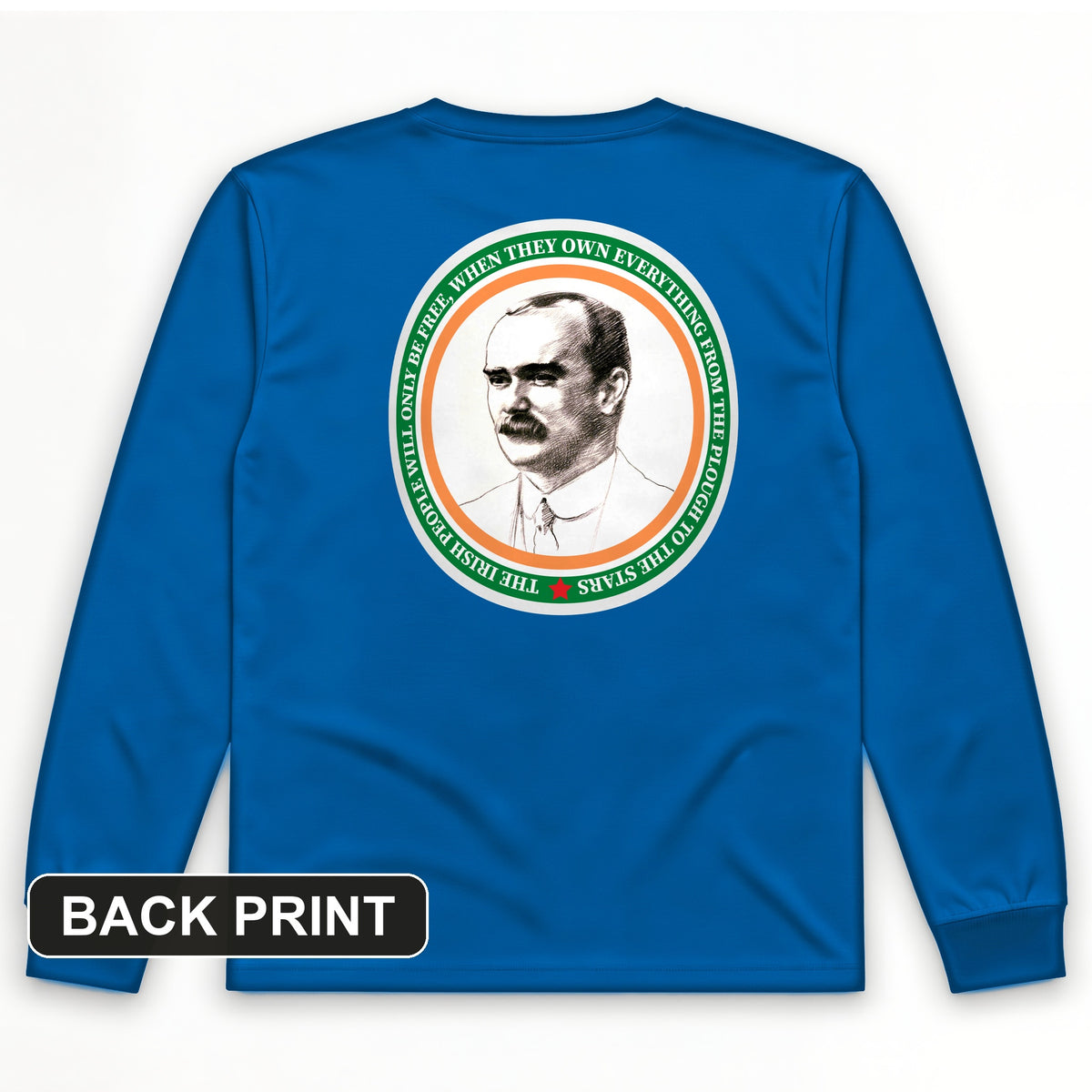 James Connolly Back Print Long Sleeve T-Shirt