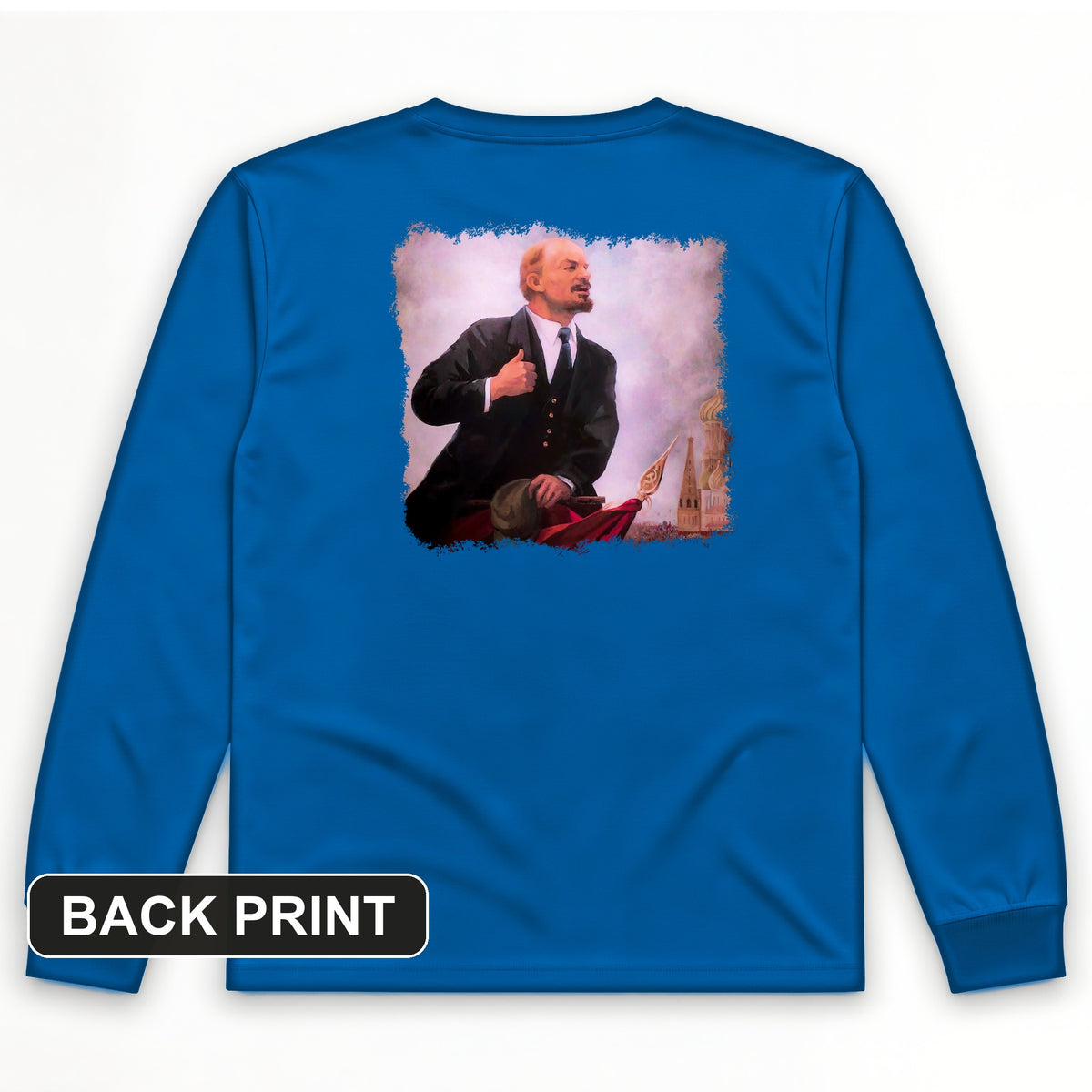 Lenin Back Print Long Sleeve T-Shirt