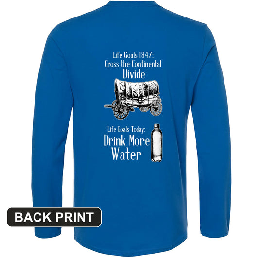 Life Goals Back Print Long Sleeve T-Shirt