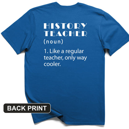 Like A Regular Teacher Back Print T-Shirt