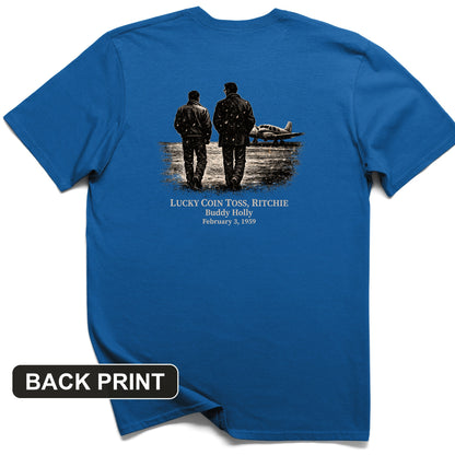 Lucky Coin Toss Back Print T-Shirt