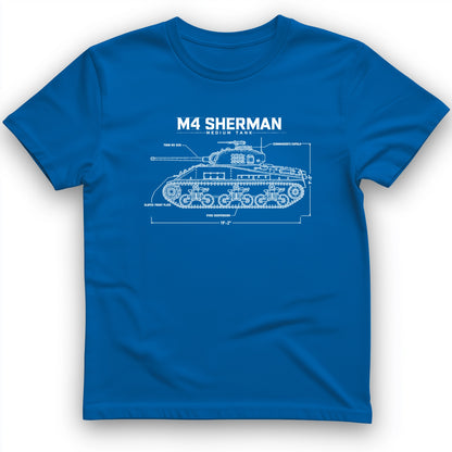 M4 Sherman Blueprint T-Shirt