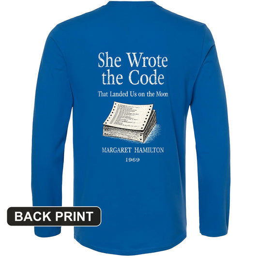 Margaret Hamilton Back Print Long Sleeve T-Shirt