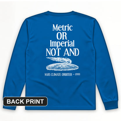 Mars Climate Orbiter Back Print Long Sleeve T-Shirt