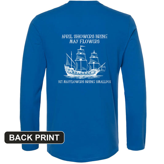 Mayflower Back Print Long Sleeve T-Shirt