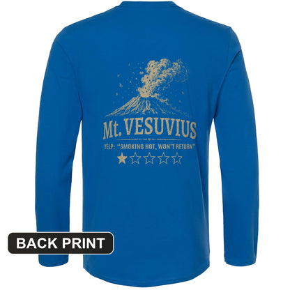 Mount Vesuvius Back Print Long Sleeve T-Shirt