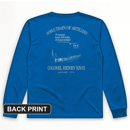 Noble Train of Artillery Back Print Long Sleeve T-Shirt