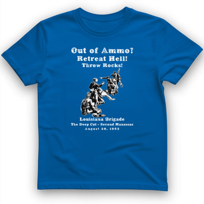 Out Of Ammo Throw Rocks T-Shirt