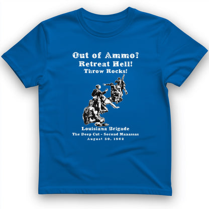 Out Of Ammo Throw Rocks T-Shirt