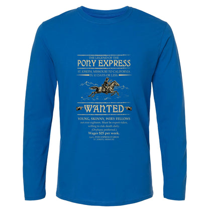Pony Express Poster Long Sleeve T-Shirt
