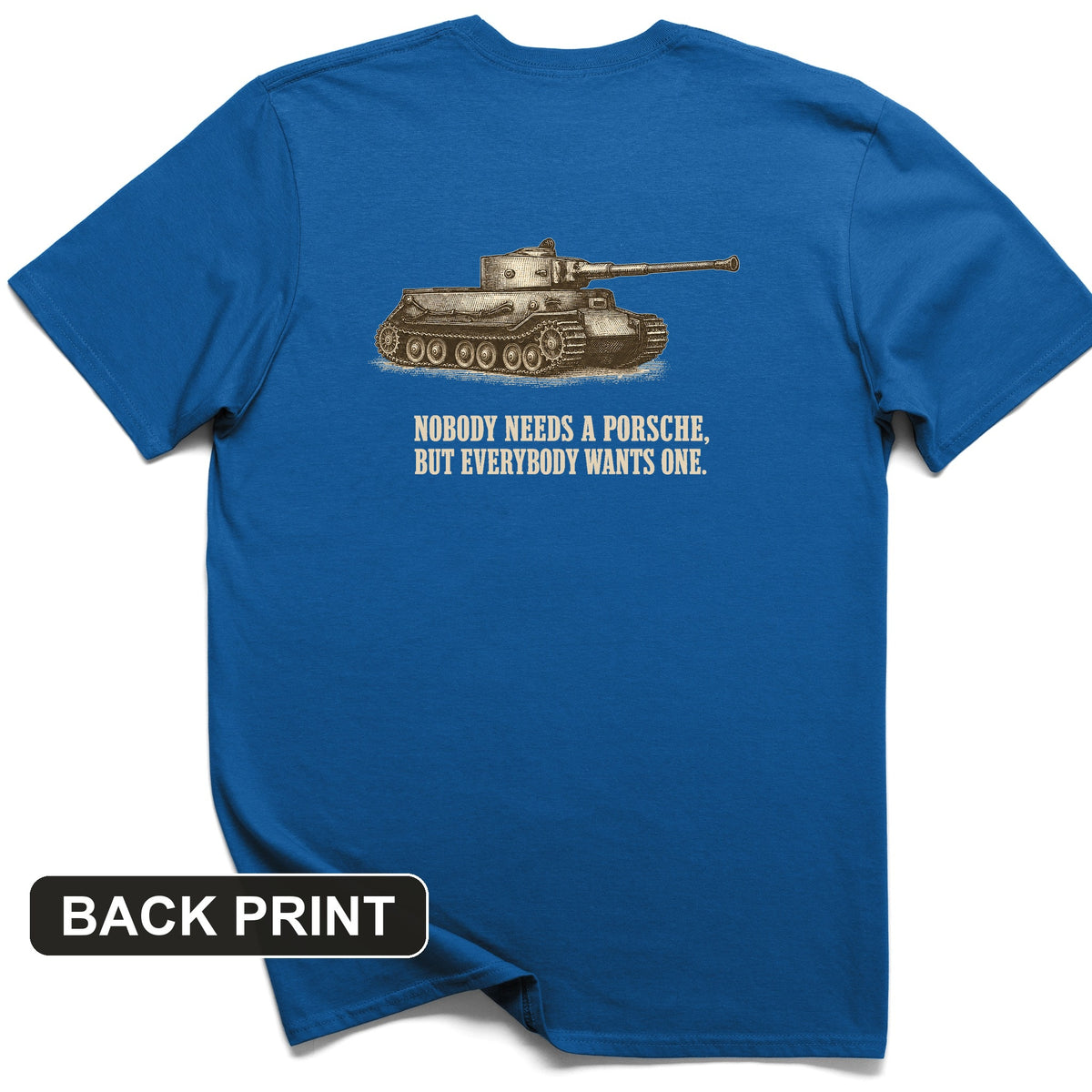 Porsche Tiger Back Print T-Shirt