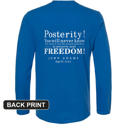 Posterity Back Print Long Sleeve T-Shirt