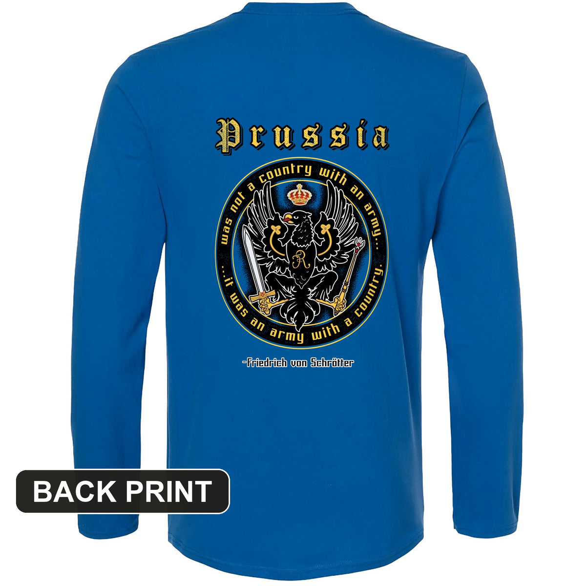 Prussia Back Print Long Sleeve T-Shirt