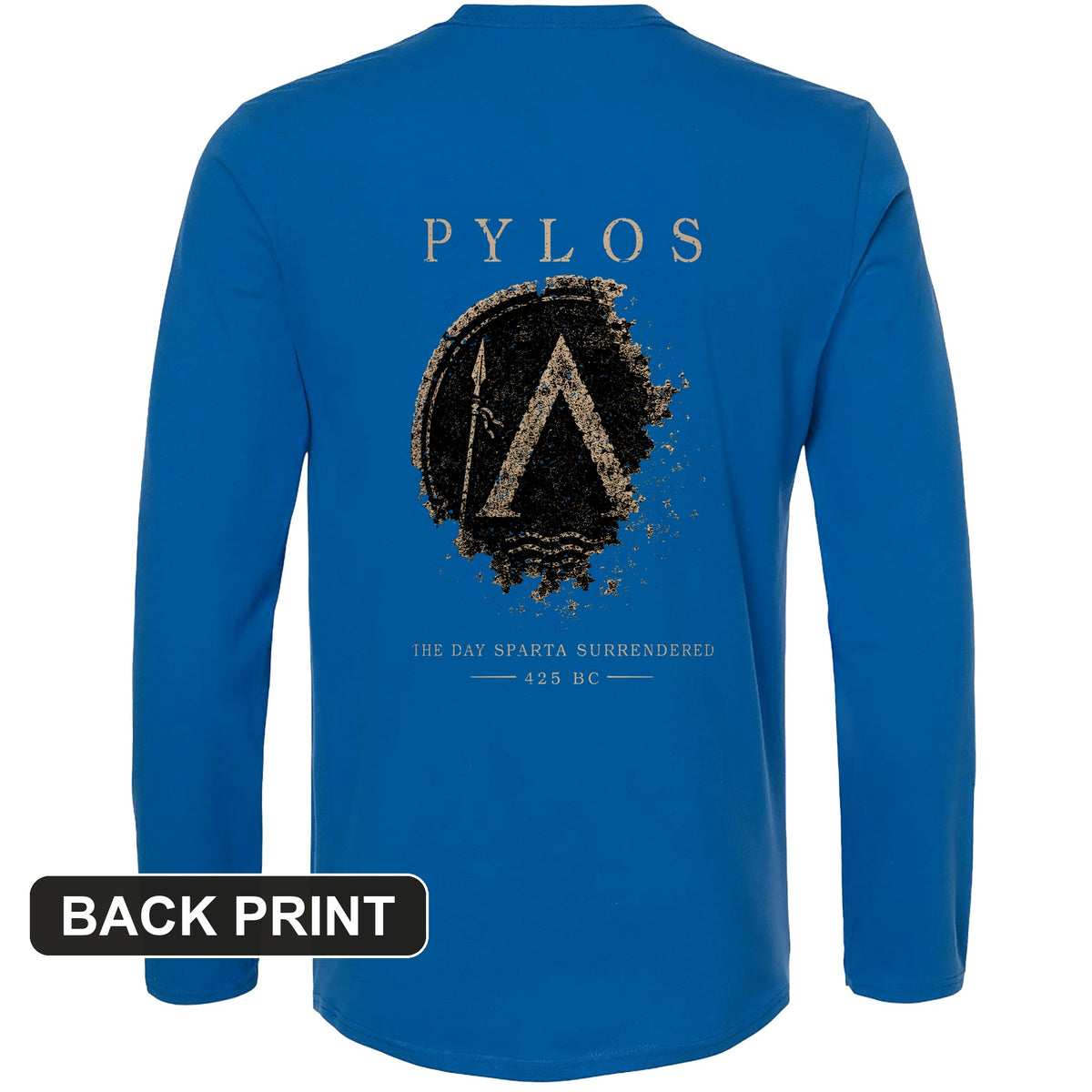 Pylos Back Print Long Sleeve T-Shirt