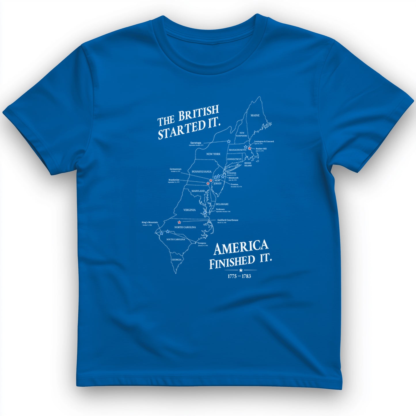 Revolutionary War Map T-Shirt