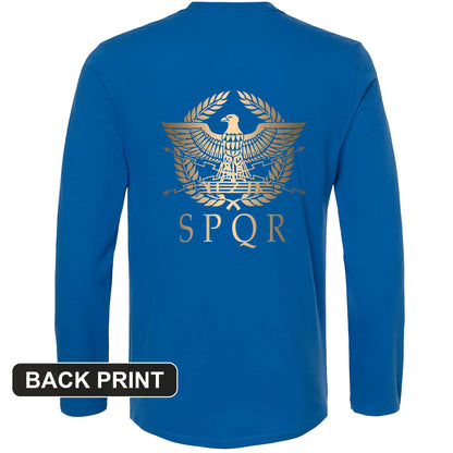 SPQR Back Print Long Sleeve T-Shirt