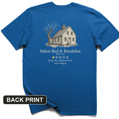 Salem Bed And Breakfast 1692 Back Print T-Shirt