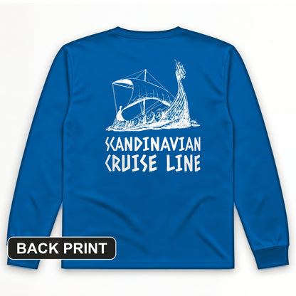 Scandinavian Cruise Line Back Print Long Sleeve T-Shirt