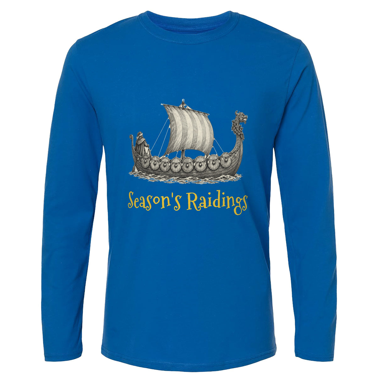 Seasons Raidings Viking Christmas Long Sleeve T-Shirt