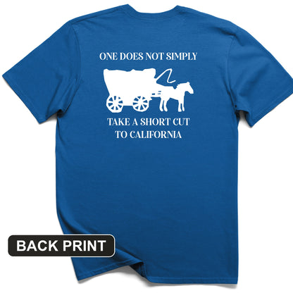 Shortcut to California Back Print T-Shirt
