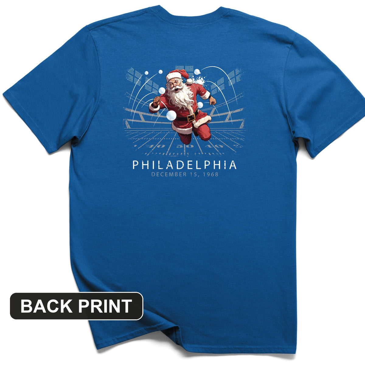 Snowballs at Santa Back Print T-Shirt