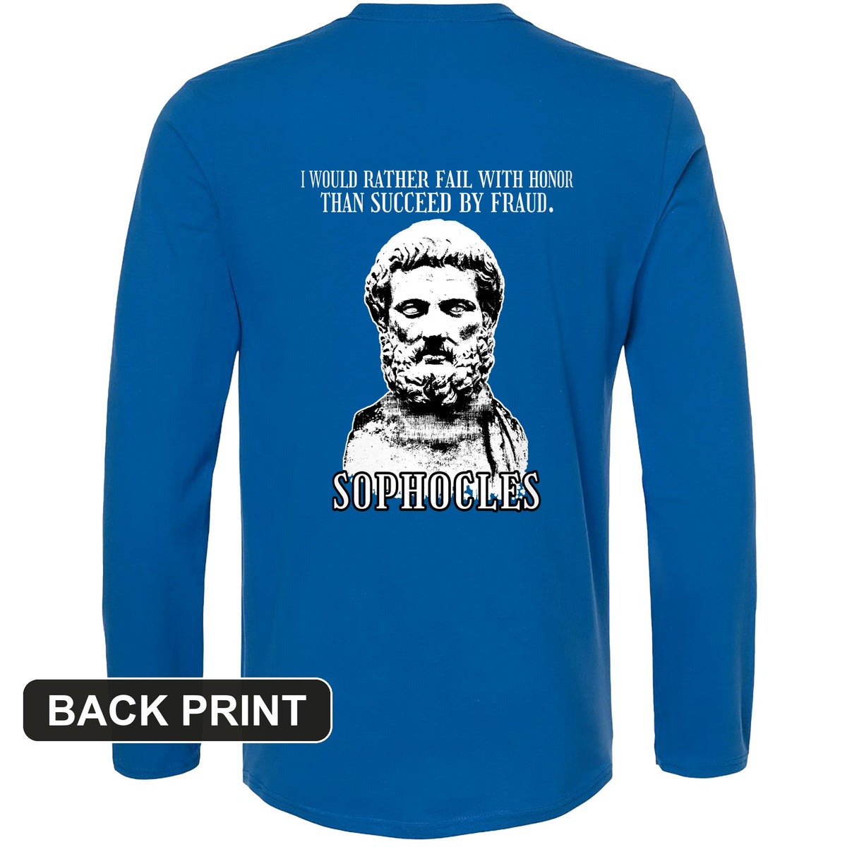 Sophocles Back Print Long Sleeve T-Shirt