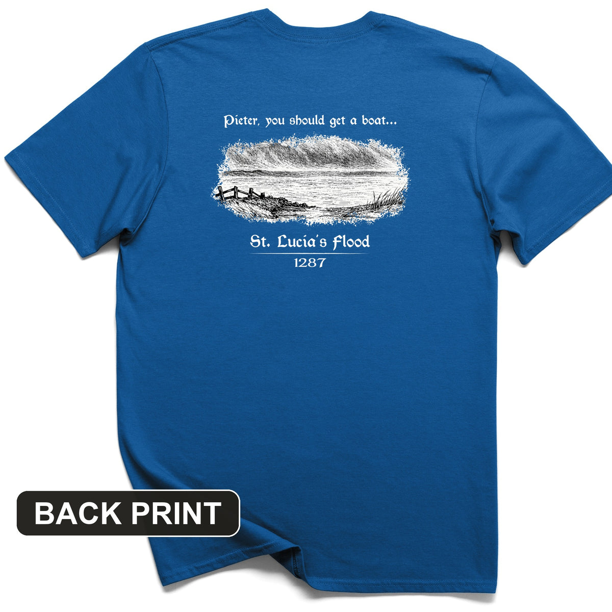 St Lucia Flood Back Print T-Shirt