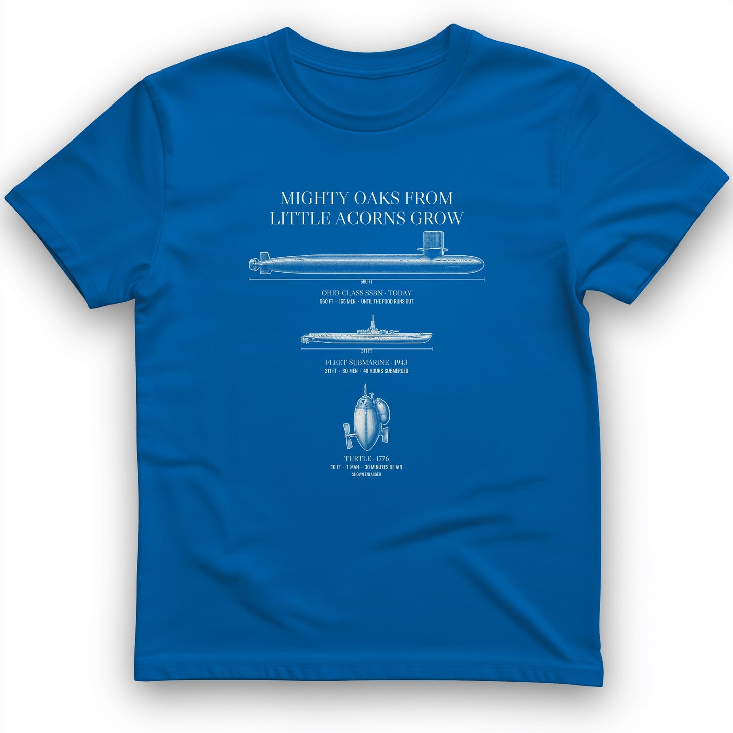 Submarine Evolution Acorns T-Shirt