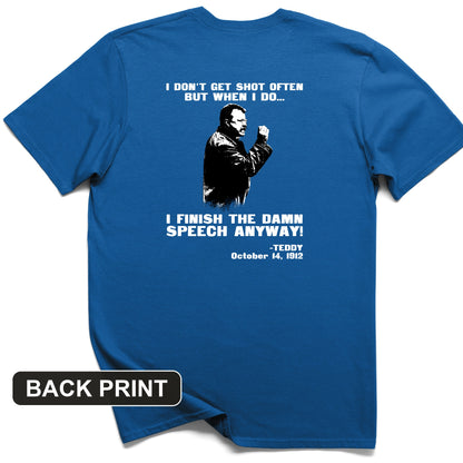 Teddy Speech Back Print T-Shirt