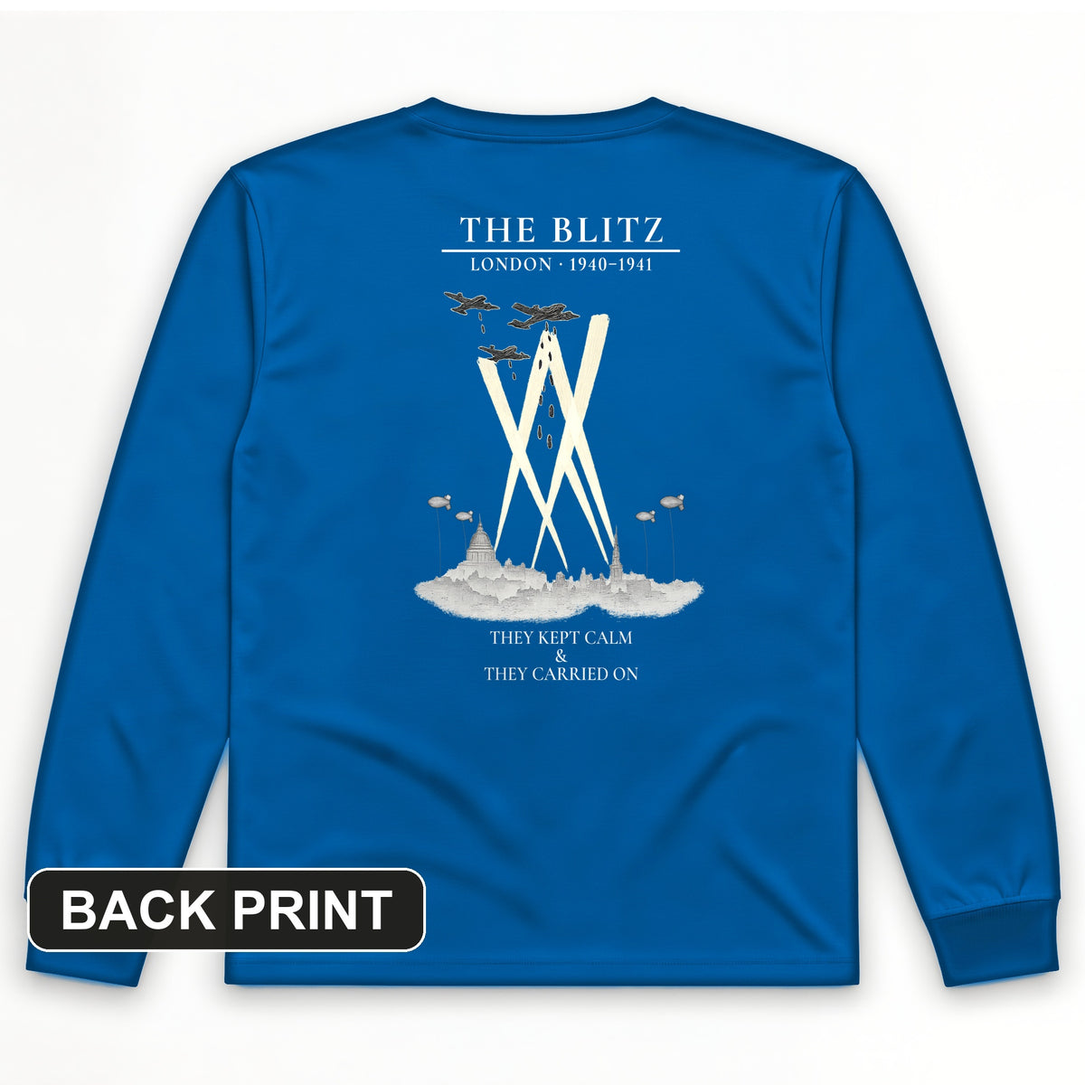 The Blitz Back Print Long Sleeve T-Shirt