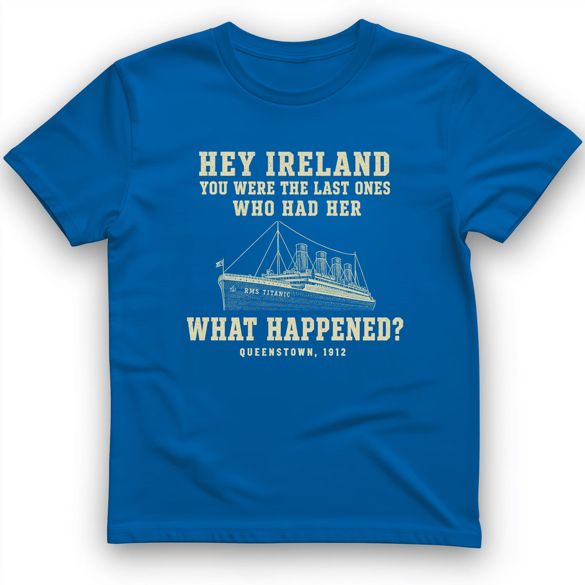 Titanic "What Happened" Queenstown 1912 T-Shirt